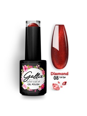 Gellie Ημιμόνιμο Βερνίκι Diamond Cat Eye 08 Gellie Ημιμόνιμο Βερνίκι Diamond Cat Eye 08
