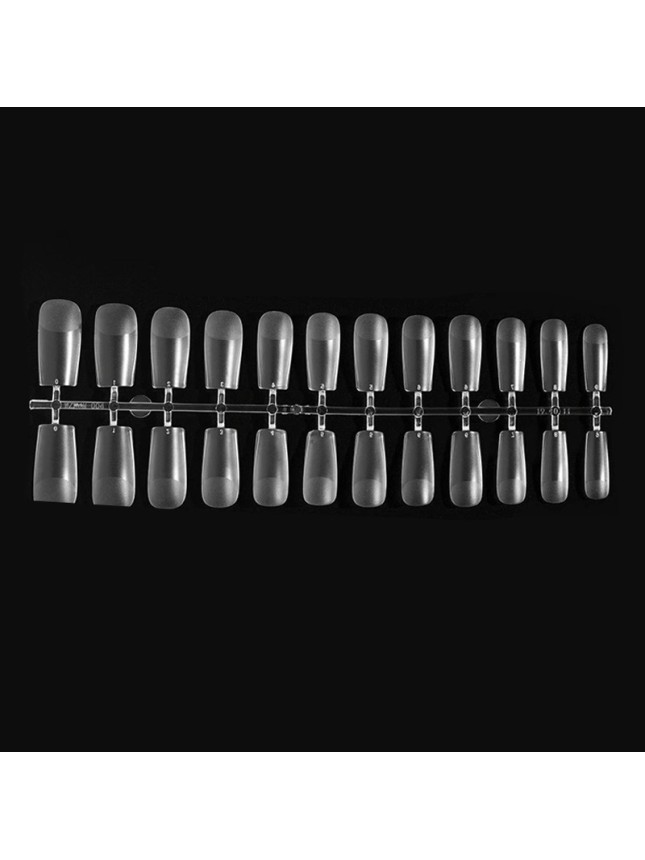 Gellie Tip 62 - Soft Gel Tips - Square - Clear