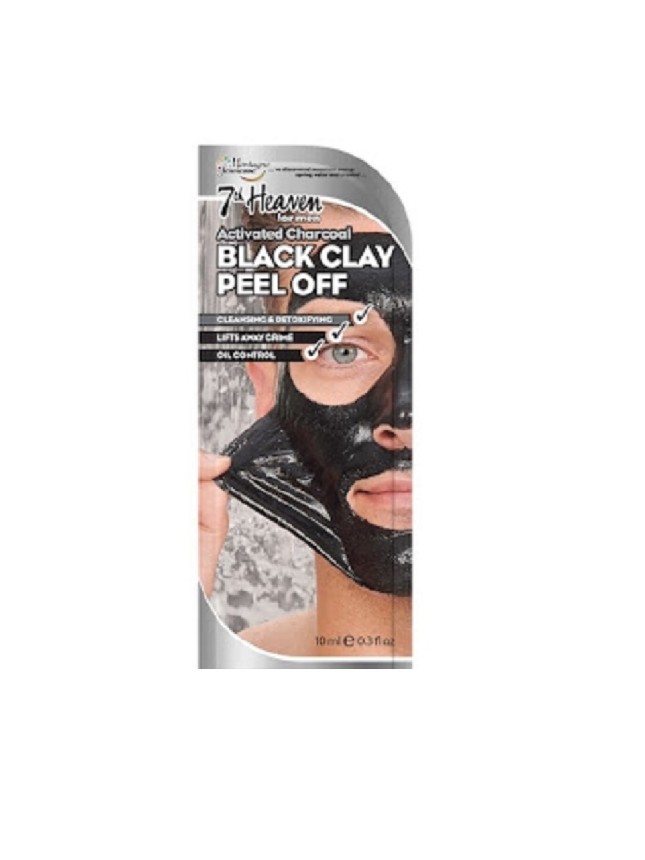 7th Heaven Men Activated Charcoal Black Clay Peel-Off