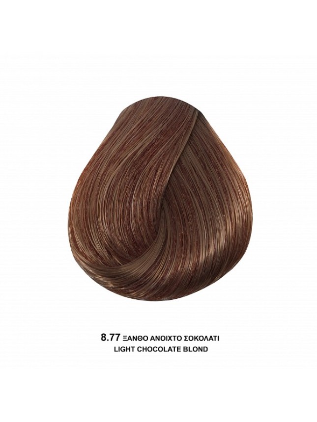 Bioshev Hair Color Cream 8,77 Ξανθό Ανοιχτό Σοκολατί 100ml