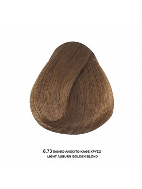 Bioshev Hair Color Cream 8,73 Ξανθό Ανοιχτό Καφέ Χρυσό 100ml