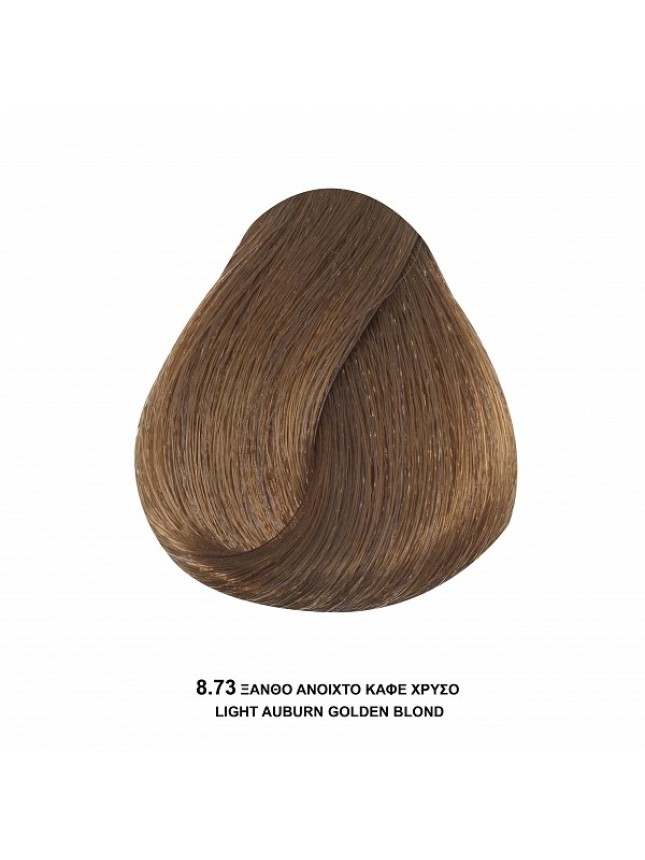 Bioshev Hair Color Cream 8,73 Ξανθό Ανοιχτό Καφέ Χρυσό 100ml