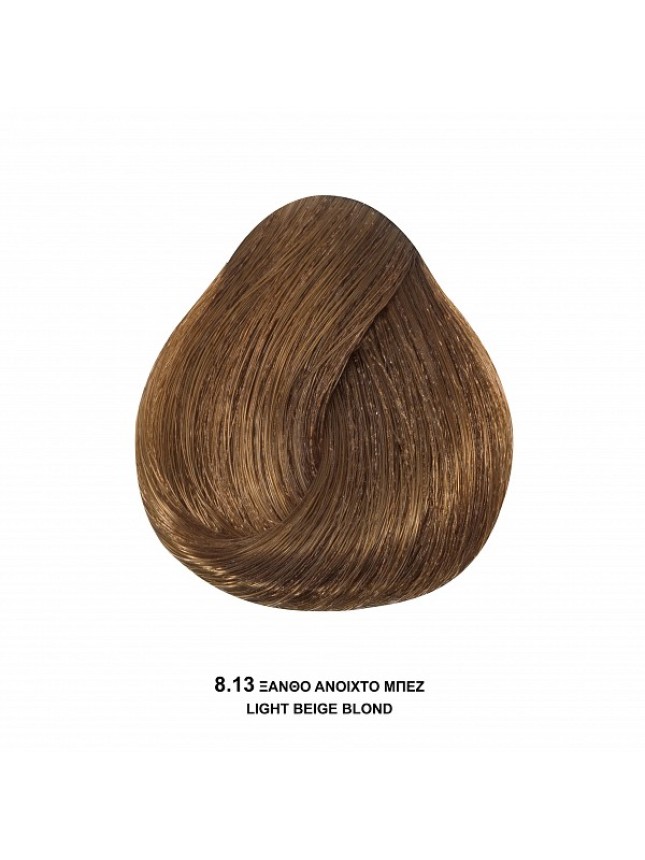 Bioshev Hair Color Cream 8,13 Ξανθό Ανοιχτό Μπεζ 100ml