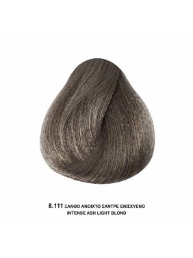 Bioshev Hair Color Cream 8,111 Ξανθό Ανοιχτό Σαντρέ Ενισχυμένο 100ml