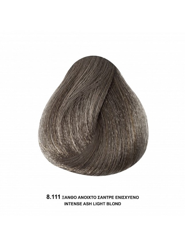 Bioshev Hair Color Cream 8,111 Ξανθό Ανοιχτό Σαντρέ Ενισχυμένο 100ml