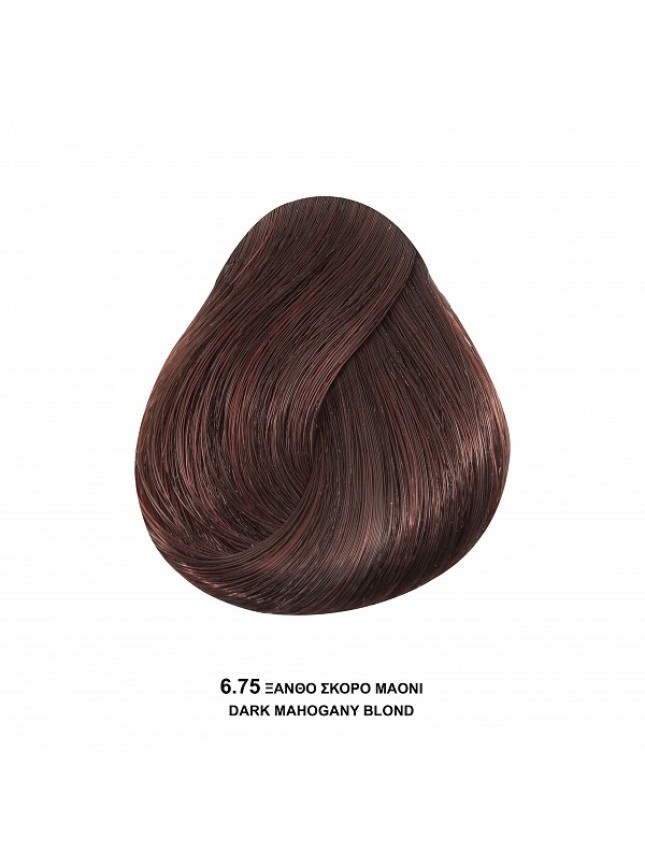 Bioshev Hair Color Cream 6,75 Ξανθό Σκούρο Μαονί 100ml