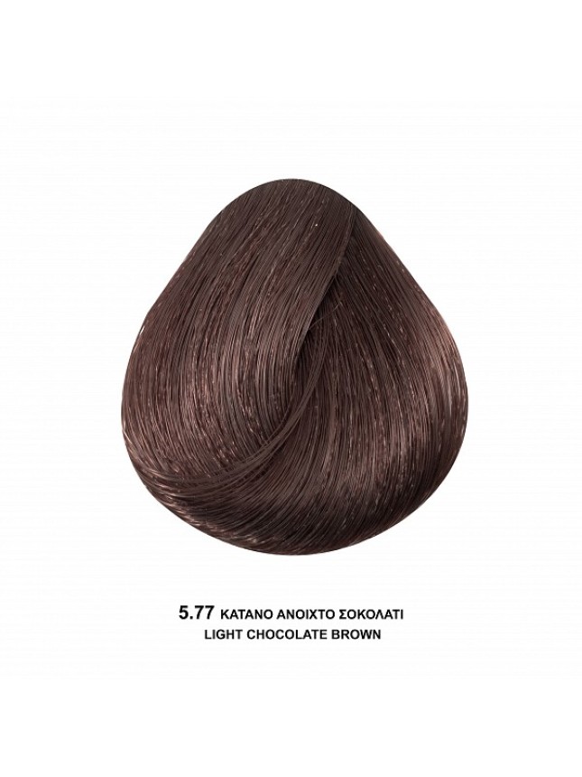 Bioshev Hair Color Cream 5,77 Καστανό Ανοιχτό Σοκολατί 100ml