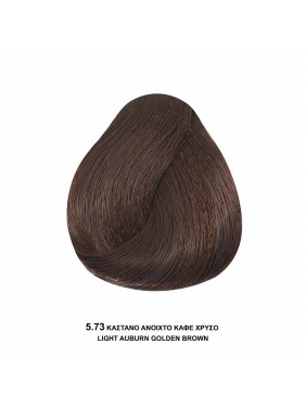 Bioshev Hair Color Cream 5,73 Καστανό Ανοιχτό Καφέ Χρυσό 100ml