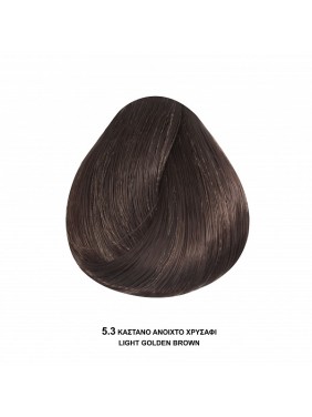 Bioshev Hair Color Cream 5,3 Καστανό Ανοιχτό Χρυσαφί 100ml