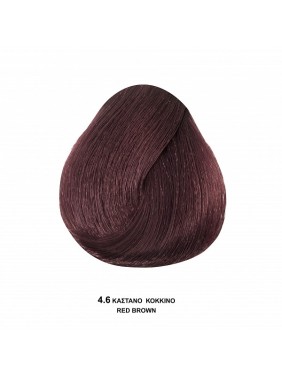 Bioshev Hair Color Cream 4,6 Καστανό Κόκκινο 100ml