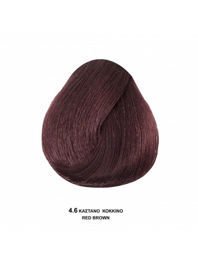Bioshev Hair Color Cream 4,6 Καστανό Κόκκινο 100ml