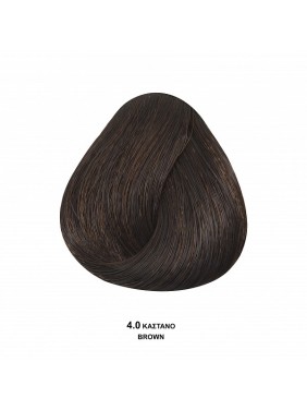 Bioshev Hair Color Cream 4,0 Καστανό 100ml