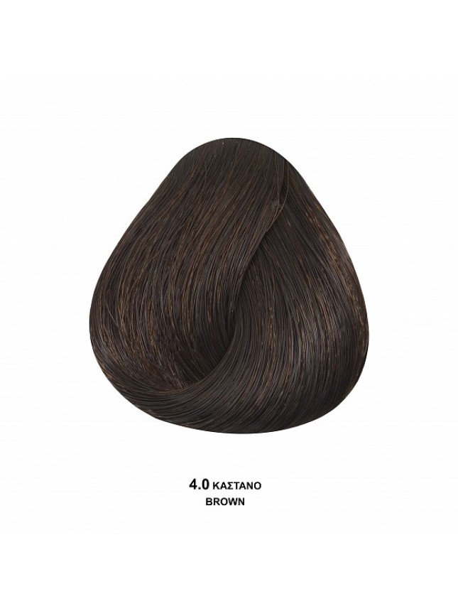 Bioshev Hair Color Cream 4,0 Καστανό 100ml