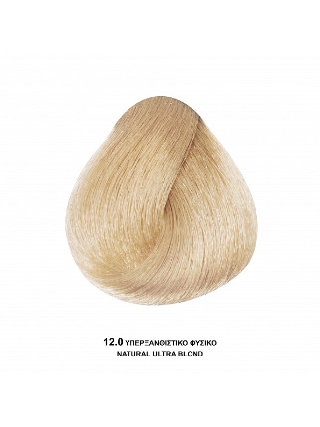 Bioshev Hair Color Cream 12,0 Υπερξανθιστικό Φυσικό 100ml