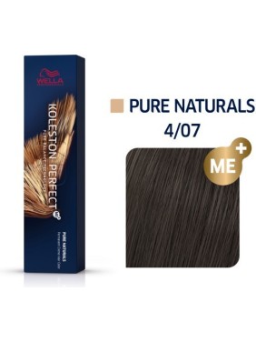 Wella Koleston Perfect Me+ Pure Naturals 4/07 Καστανό Φυσικό Καφέ 60ml Wella Koleston Perfect Me+ Pure Naturals 4/07 Καστανό Φυσικό Καφέ 60ml