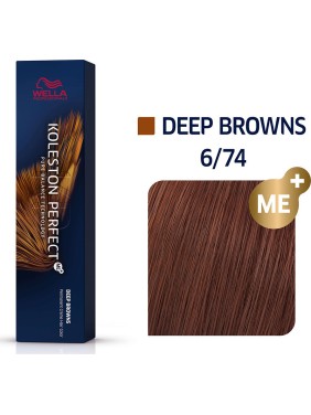 Wella Koleston Perfect Me+ Deep Browns 6/74 Ξανθό Σκούρο Καφέ Κόκκινο 60ml Wella Koleston Perfect Me+ Deep Browns 6/74 Ξανθό Σκούρο Καφέ Κόκκινο 60ml