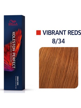 Wella Koleston Perfect Me+ Vibrant Reds 8/34 Ξανθό Ανοιχτό Χρυσό Κόκκινο 60ml Wella Koleston Perfect Me+ Vibrant Reds 8/34 Ξανθό Ανοιχτό Χρυσό Κόκκινο 60ml
