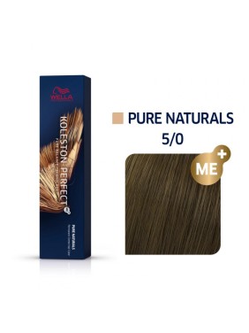 Wella Koleston Perfect Me+ Pure Naturals 5/0 Καστανό Ανοιχτό 60ml Wella Koleston Perfect Me+ Pure Naturals 5/0 Καστανό Ανοιχτό 60ml