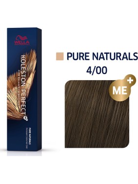 Wella Koleston Perfect Me+ Pure Naturals 4/00 Καστανό Έντονο Φυσικό 60ml Wella Koleston Perfect Me+ Pure Naturals 4/00 Καστανό Έντονο Φυσικό 60ml