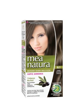 Farcom MeaNatura Σετ Βαφής Χωρίς Αμμωνία 60ml 6,1 Ξανθό Σκούρο Σαντρέ