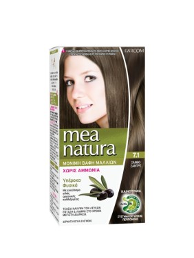 Farcom MeaNatura Σετ Βαφής Χωρίς Αμμωνία 60ml 7,1 Ξανθό Σαντρέ