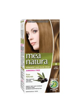 Farcom MeaNatura Σετ Βαφής Χωρίς Αμμωνία 60ml 8 Ξανθό Ανοιχτό