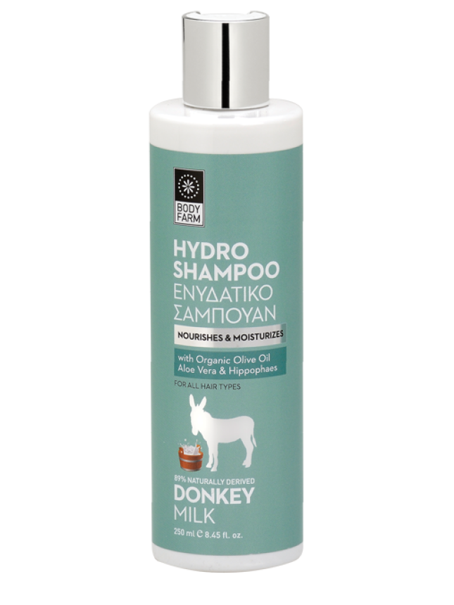 BodyFarm Ενυδατικό Σαμπουάν Με Γάλα Γαϊδούρας
