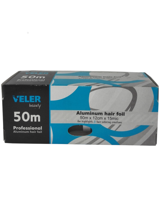 Veler Aluminium Hair Foil Αλουμινόχαρτο κομμωτηρίου σε ρολό 50m