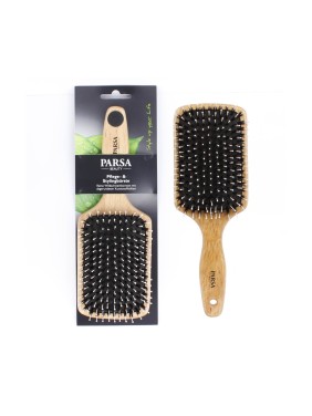 Parsa Βούρτσα Μαλλιών Ξύλινη Πλακέ/Φυσική + Πλαστική Τρίχα Parsa Βούρτσα Μαλλιών Ξύλινη Πλακέ/Φυσική + Πλαστική Τρίχα