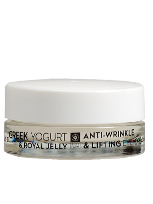 BodyFarm Αντιρυτιδική & Lifting Κρέμα Ματιών Με Γιαούρτι & Βασιλικό Πολτό