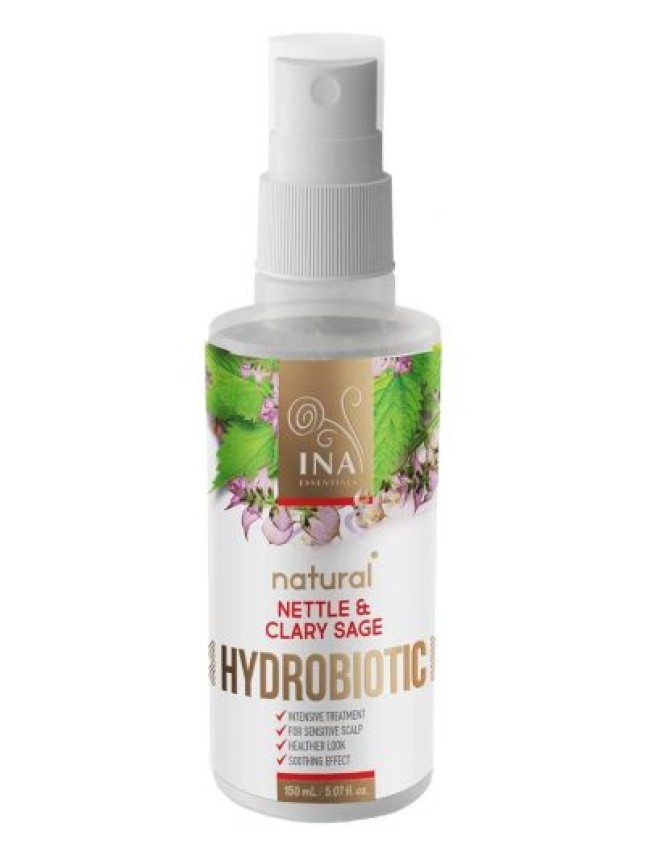 Ina Essentials Hydrobiotic Νερό τσουκνίδας και φασκόμηλου - Εντατική Φροντίδα Για Την Τριχόπτωση Την Πιτυρίδα & Το Ευαίσθητο Τριχωτό Της Κεφαλής 150ml