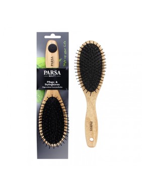 Parsa Βούρτσα Μαλλιών Ξύλινη Οβαλ Πλαστική Τρίχα Parsa Βούρτσα Μαλλιών Ξύλινη Οβαλ Πλαστική Τρίχα