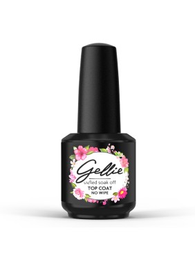 Gellie Ημιμόνιμο Top No Wipe - 15ml Gellie Ημιμόνιμο Top No Wipe - 15ml