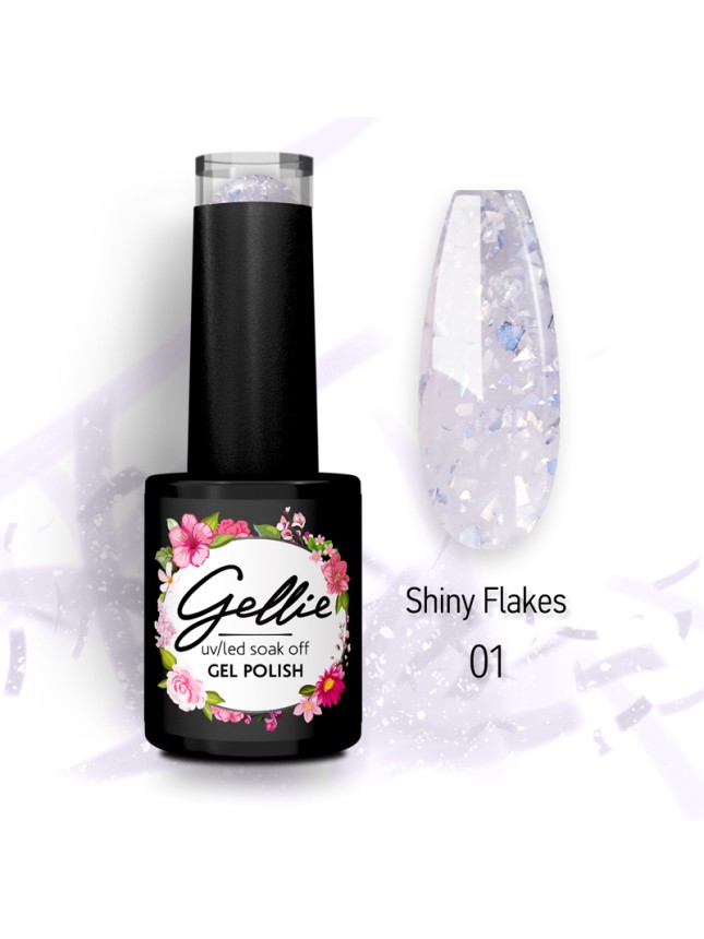 Gellie Ημιμόνιμο Βερνίκι Shiny Flakes 01