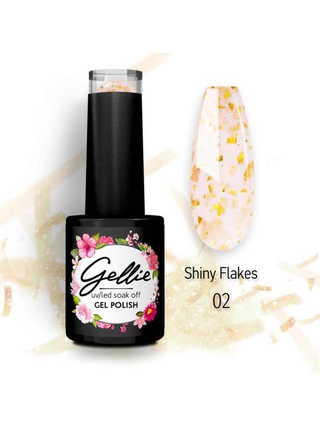 Gellie Ημιμόνιμο Βερνίκι Shiny Flakes 02