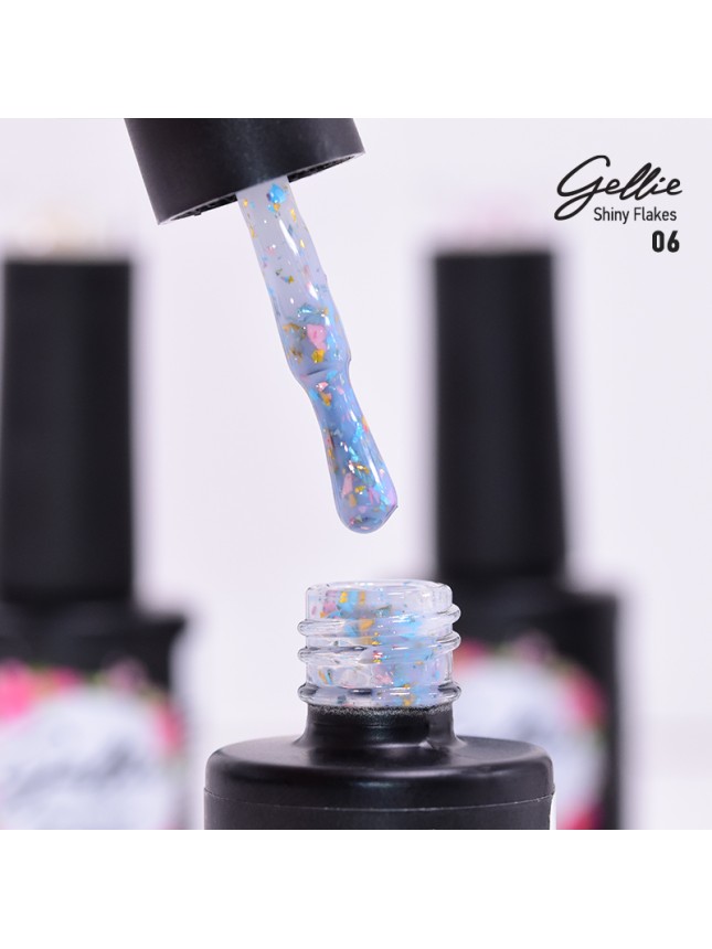 Gellie Ημιμόνιμο Βερνίκι Shiny Flakes 06