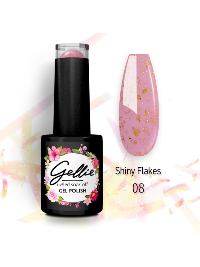 Gellie Ημιμόνιμο Βερνίκι Shiny Flakes 08