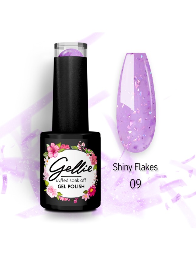 Gellie Ημιμόνιμο Βερνίκι Shiny Flakes 09
