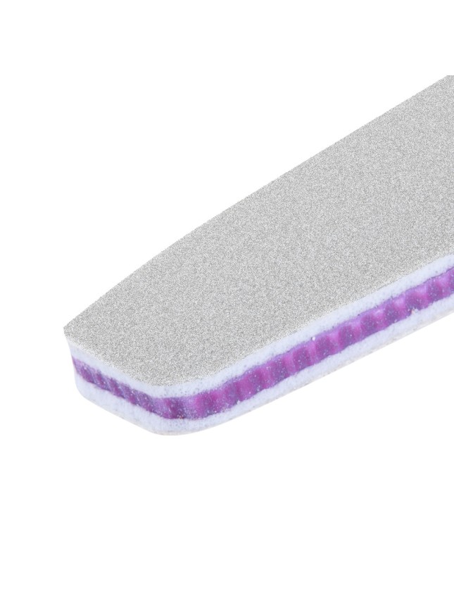 Σετ 25 Γκρι λίμες για τα νύχια διπλής όψης 100/180 Μισοφέγγαρο