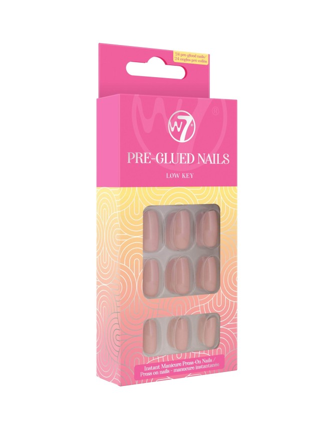 W7 Pre Glued Nails Low Key 