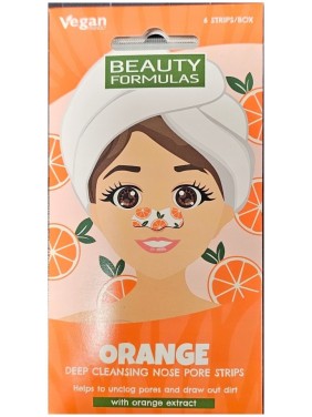 BEAUTY FORMULAS_Λωρίδες μύτης σε βάθος καθαρισμού Πορτοκαλί 6 τμχ BEAUTY FORMULAS_Λωρίδες μύτης σε βάθος καθαρισμού Πορτοκαλί 6 τμχ