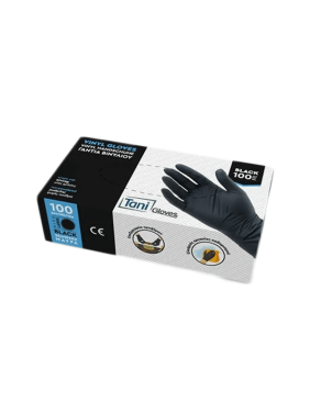 Tani Gloves Μ Γάντια νιτριλίου μαύρα 100τμχ Tani Gloves Μ Γάντια νιτριλίου μαύρα 100τμχ
