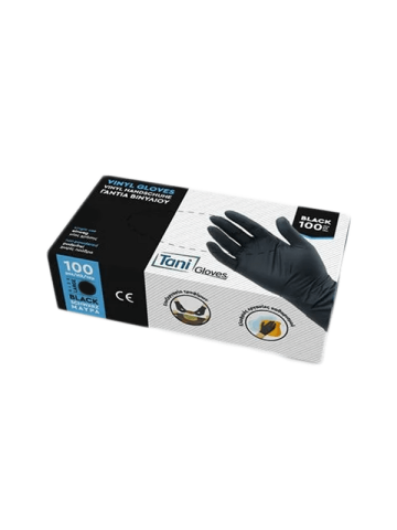 Tani Gloves Μ Γάντια νιτριλίου μαύρα 100τμχ