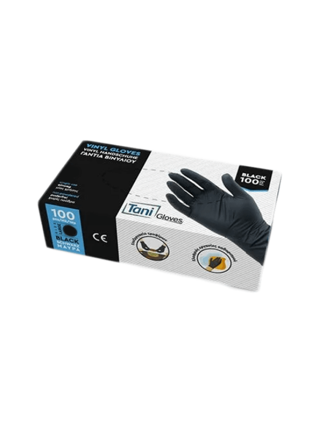 Tani Gloves Μ Γάντια νιτριλίου μαύρα 100τμχ