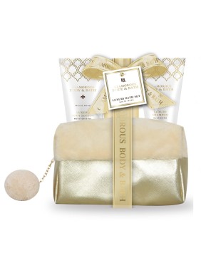 Glamorous Gold Pom Pom Nesseser / 41-442