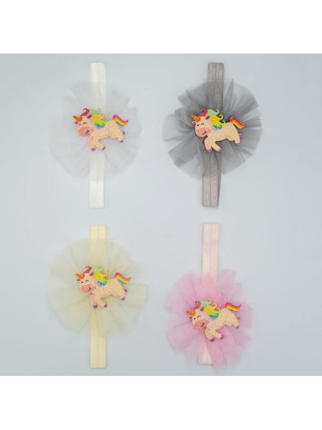 Azure Accessories Κορδέλα Με Τούλι Και Μονόκερο (ΜΑ-0299)