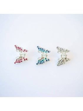 Azure Accessories Κλάμερ Πεταλούδα Με Στρας (XA-0171) Azure Accessories Κλάμερ Πεταλούδα Με Στρας (XA-0171)