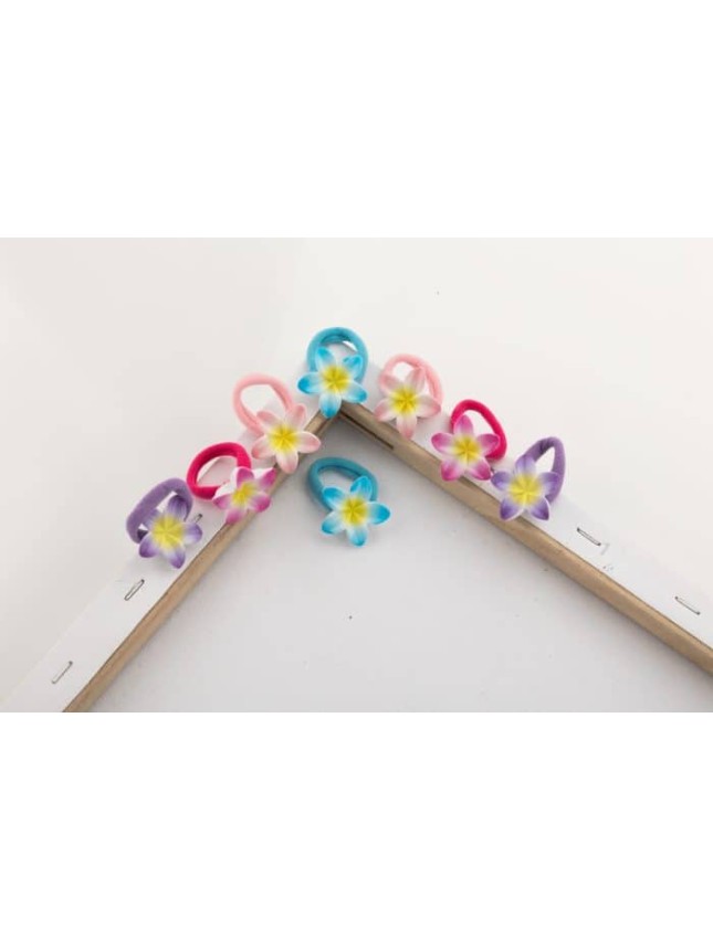 Azure Accessories Λάστιχα 3D Λουλούδι 2τεμ (XΑ-0408)