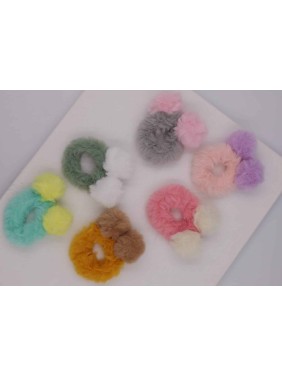 Azure Accessories παιδικό λάστιχο γουνάκι (XΑ-0596)