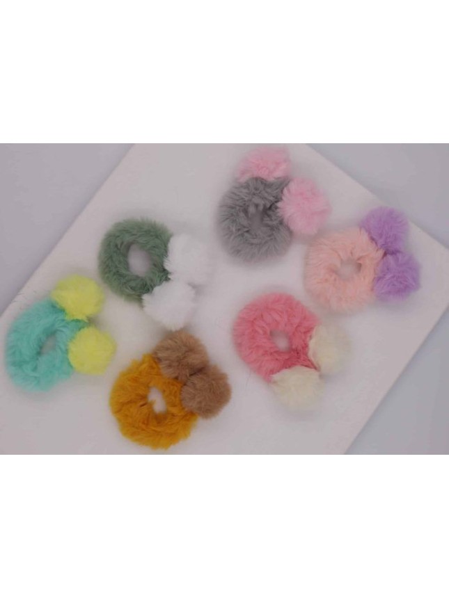 Azure Accessories παιδικό λάστιχο γουνάκι (XΑ-0596)